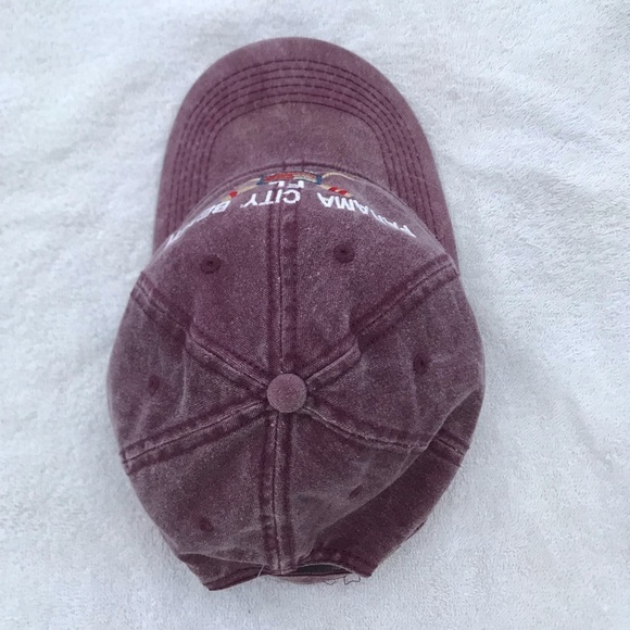 Alvin's Island for Panama City Beach Florida Adjustable Am Flag Purple Ball Cap - Picture 11 of 13